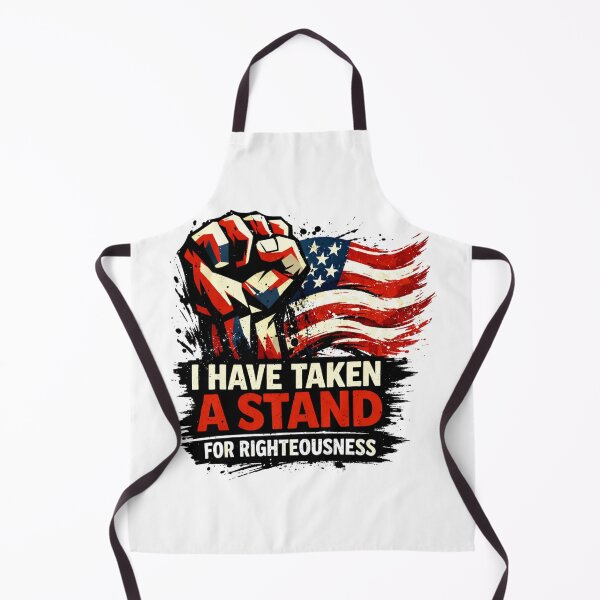 Item preview, I HAVE TAKEN A STAND FOR RIGHTEOUSNESS - Patriotic American Flag Graphic designed and sold by Faithloveshop.