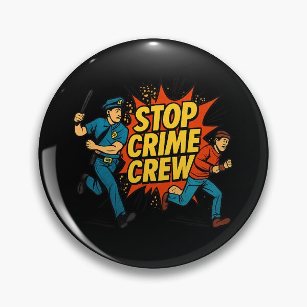 Item preview, Stop Crime Crew - Pop Art Comic Police Chase designed and sold by MKreative Studio.
