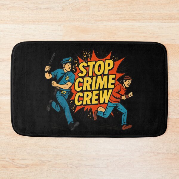 Item preview, Stop Crime Crew - Pop Art Comic Police Chase designed and sold by MKreative Studio.