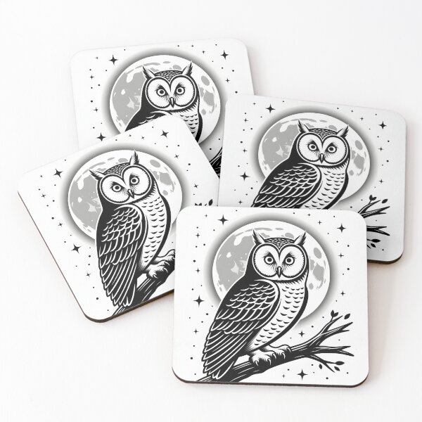 Item preview, Owl Moon Silhouette designed and sold by SunDrift.