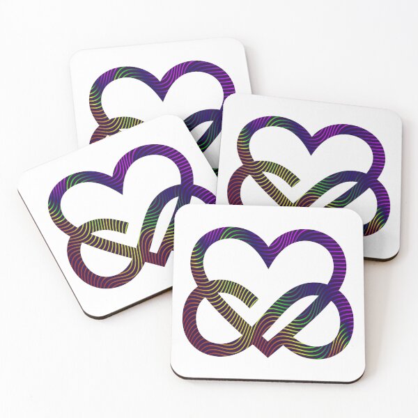 Item preview, Colorful Lines Infinity Heart designed and sold by Carl's Clothing.