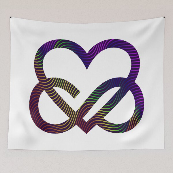 Item preview, Colorful Lines Infinity Heart designed and sold by Carl's Clothing.
