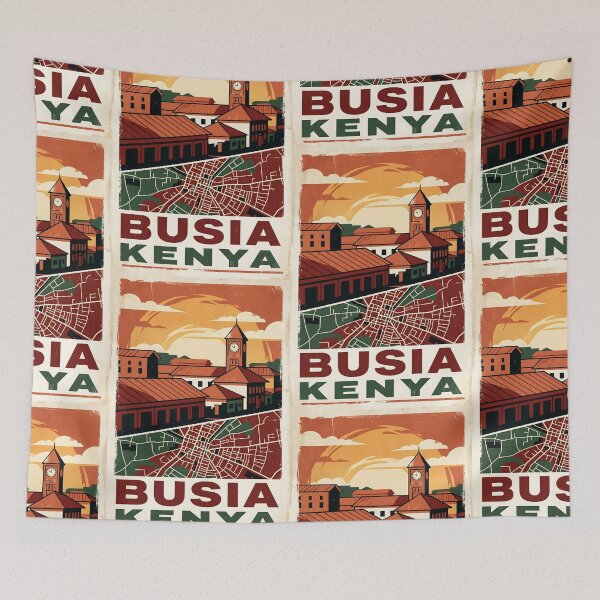 Item preview, Busia Kenya Retro Vintage Travel Souvenir designed and sold by TravelersGems.