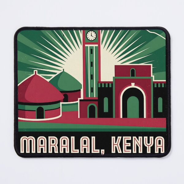 Item preview, Maralal Kenya Retro Vintage Travel Souvenir designed and sold by TravelersGems.