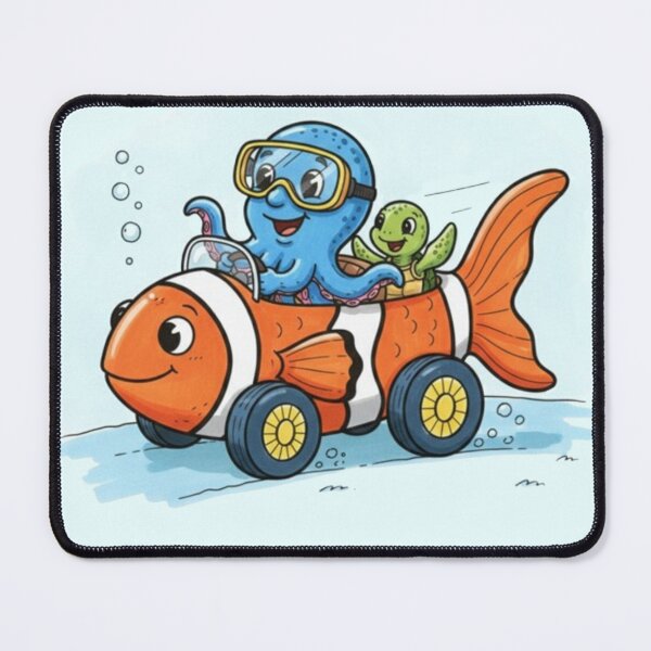 Item preview, Octopus & Turtle – Underwater Car Ride designed and sold by Dogandesighn.