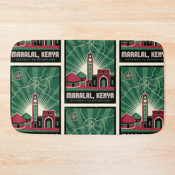 Item preview, Maralal Kenya Retro Vintage Travel Souvenir designed and sold by TravelersGems.
