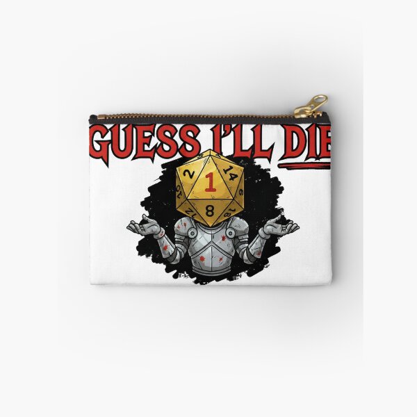 Item preview, Guess Ill Die Critical Fail Blood Splatter RPG Art designed and sold by Fenay Designs.