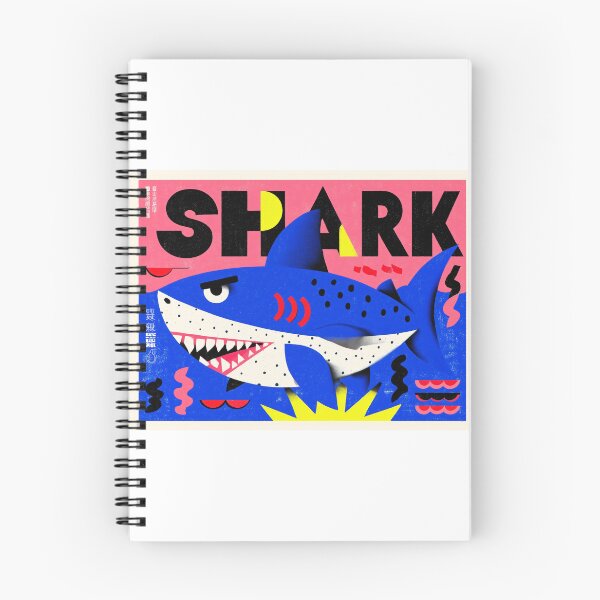 Item preview, Colorful Shark Typography designed and sold by lautir.