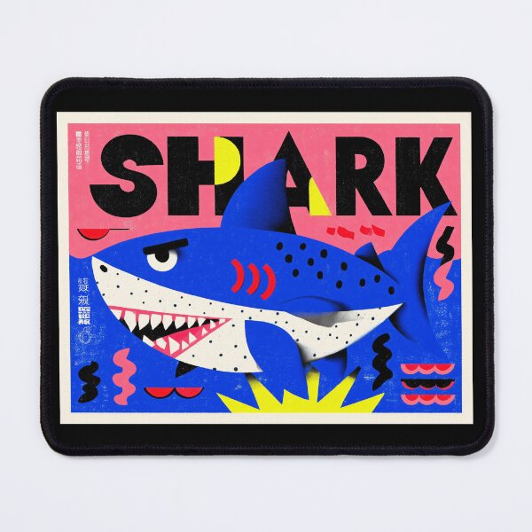 Item preview, Colorful Shark Typography designed and sold by lautir.