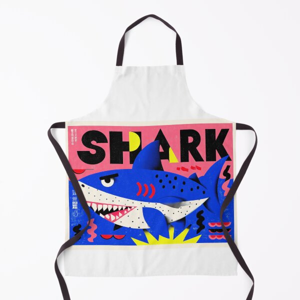 Item preview, Colorful Shark Typography designed and sold by lautir.