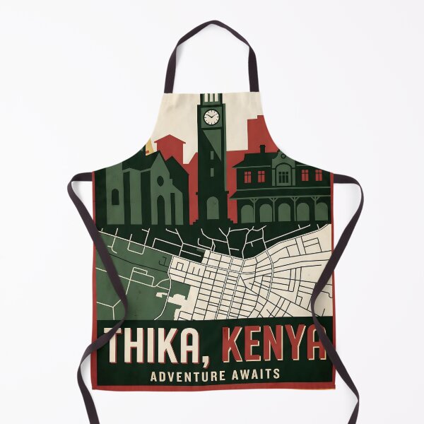 Item preview, Thika Kenya Retro Vintage Travel Souvenir designed and sold by TravelersGems.