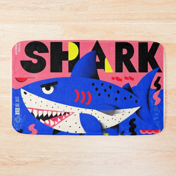 Item preview, Colorful Shark Typography designed and sold by lautir.