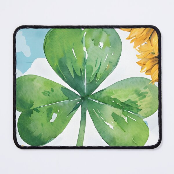 Item preview, Happy St. Patrick’s Day Watercolor Shamrock Sunflower Greeting Card designed and sold by FestivityFinds.