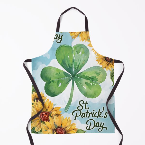 Item preview, Happy St. Patrick’s Day Watercolor Shamrock Sunflower Greeting Card designed and sold by FestivityFinds.