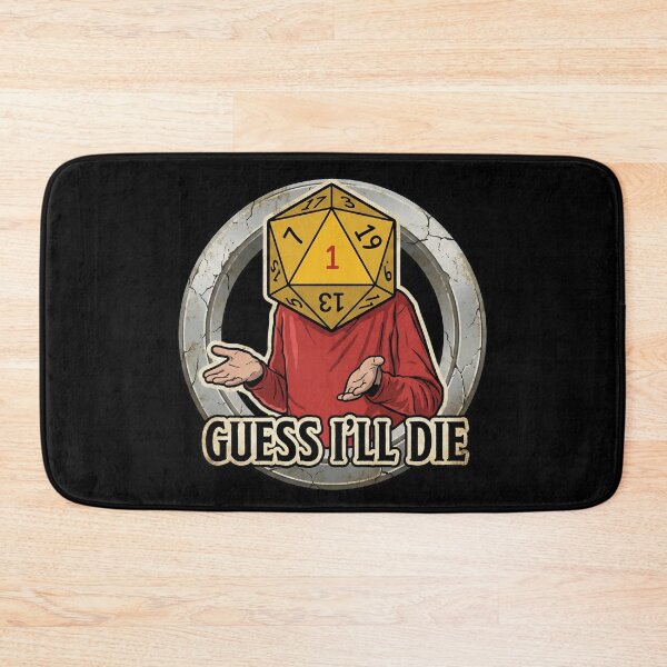Item preview, Guess Ill Die Red Shirt Nat 1 Dice Meme Gift designed and sold by Fenay Designs.