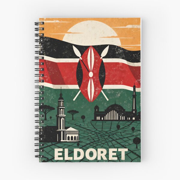 Item preview, Eldoret Kenya Retro Vintage Travel Souvenir designed and sold by TravelersGems.