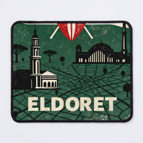 Item preview, Eldoret Kenya Retro Vintage Travel Souvenir designed and sold by TravelersGems.