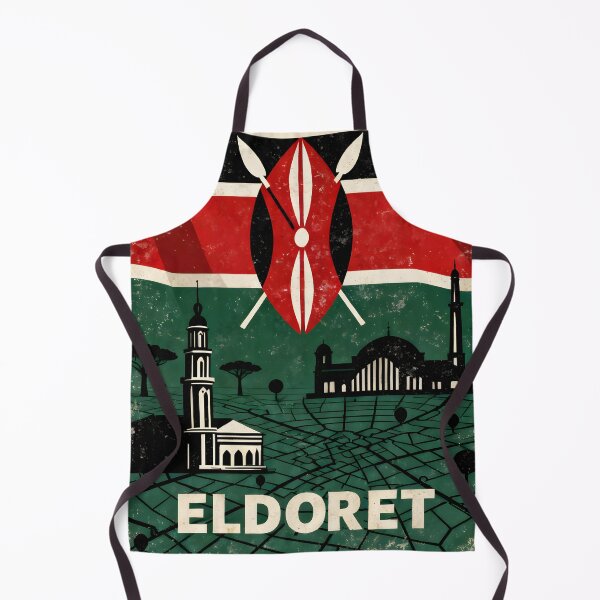 Item preview, Eldoret Kenya Retro Vintage Travel Souvenir designed and sold by TravelersGems.