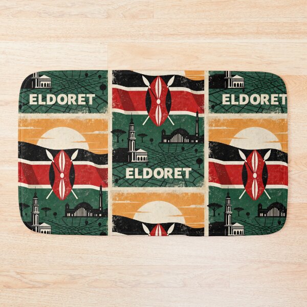 Item preview, Eldoret Kenya Retro Vintage Travel Souvenir designed and sold by TravelersGems.