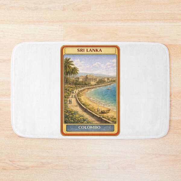 Item preview, Vintage Colombo Sri Lanka Travel Poster designed and sold by CLOUTKULT.