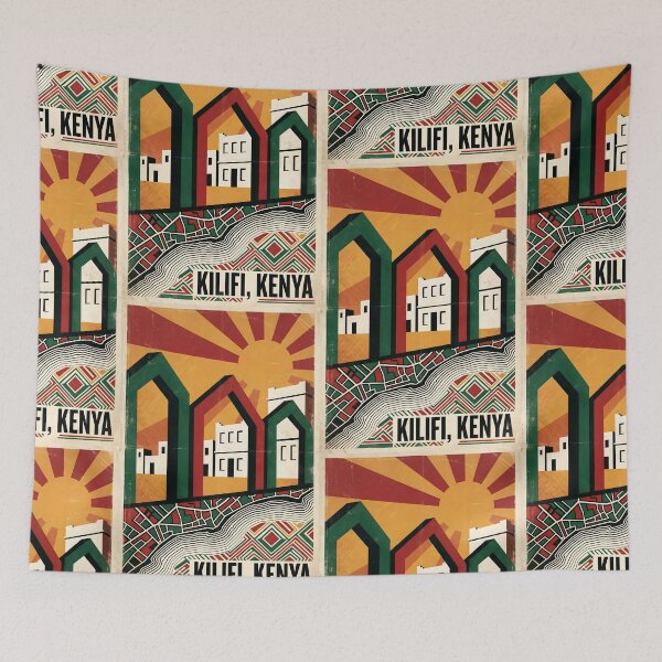 Item preview, Kilifi Kenya Retro Vintage Travel Souvenir designed and sold by TravelersGems.