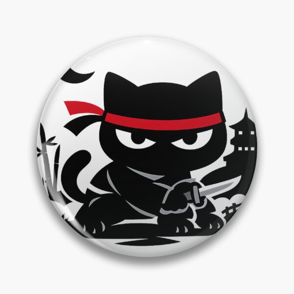 Item preview, ninja cat designed and sold by MeowMoodArt.
