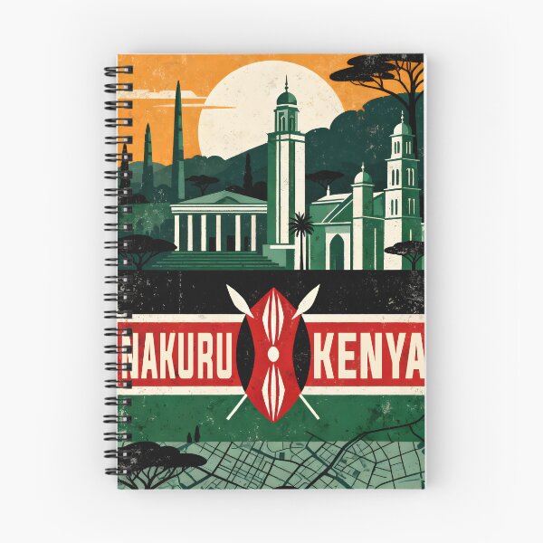 Item preview, Nakuru Kenya Retro Vintage Travel Souvenir designed and sold by TravelersGems.