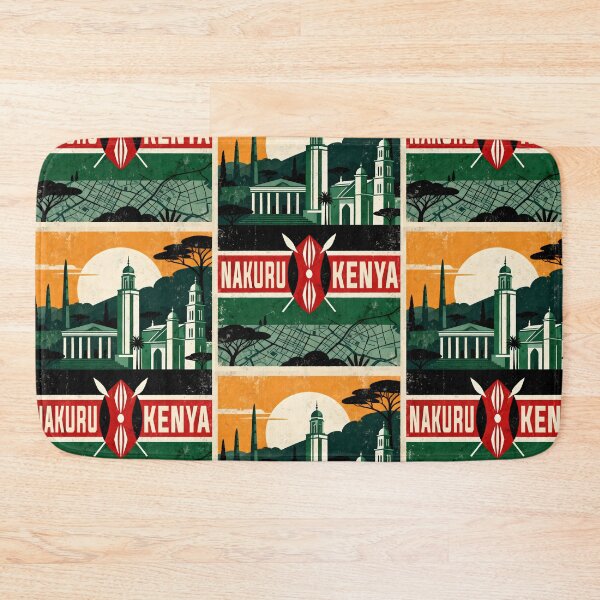Item preview, Nakuru Kenya Retro Vintage Travel Souvenir designed and sold by TravelersGems.