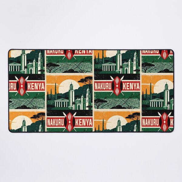 Item preview, Nakuru Kenya Retro Vintage Travel Souvenir designed and sold by TravelersGems.