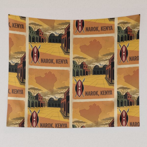 Item preview, Narok Kenya Retro Vintage Travel Souvenir designed and sold by TravelersGems.