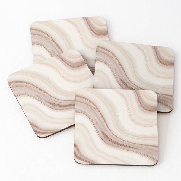 Item preview, Beige Marble Wave Laptop Skin – Luxury Neutral Abstract Design designed and sold by avwear.