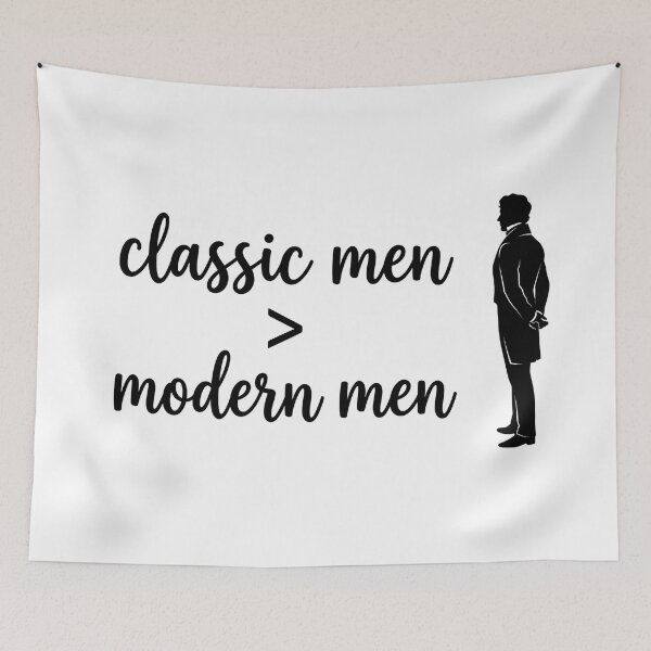 Item preview, Classic Men Over Modern Men Mr Darcy Pride And Prejudice designed and sold by Fenay Designs.