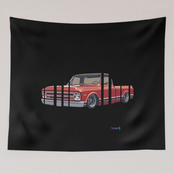 Item preview, Chevrole C10 1967 Chevy C10, lowered stance, chrome trim, old-school garage vibe The classic C10 6 designed and sold by Neon G.