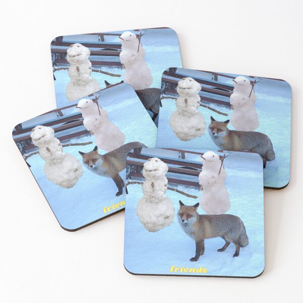 Item preview, snowman, fox, winter, nature designed and sold by colorgallery11.