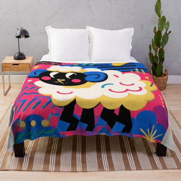 Item preview, Colorful Sheep in a Vibrant Landscape designed and sold by lautir.