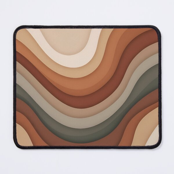 Item preview, Terracotta & Clay Abstract Wave Laptop Skin designed and sold by avwear.