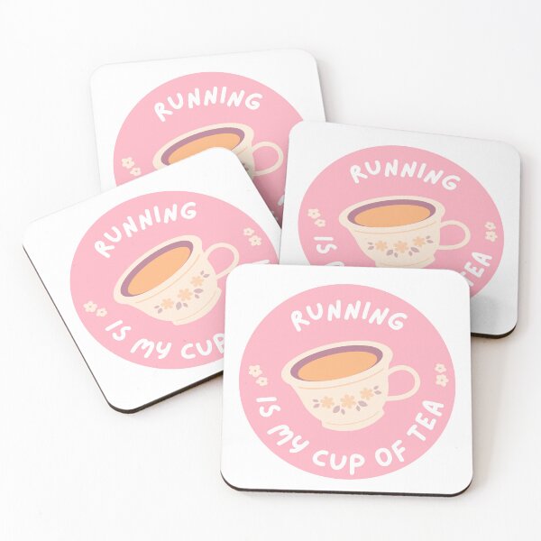 Item preview, running is my cup of tea funny pun designed and sold by phoebescribble.