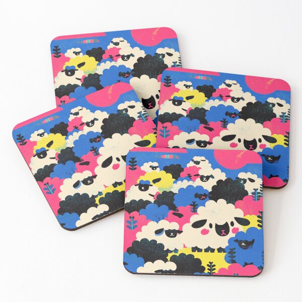 Item preview, Colorful Sheep in Vibrant Field designed and sold by lautir.