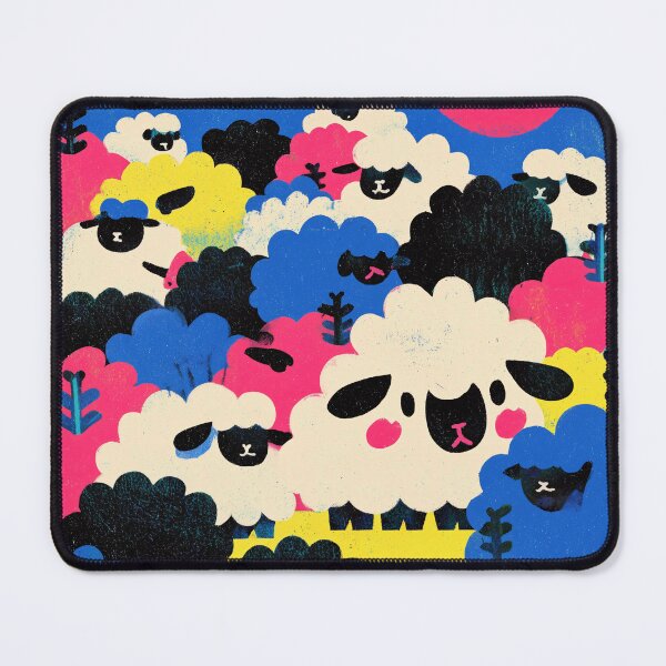 Item preview, Colorful Sheep in Vibrant Field designed and sold by lautir.
