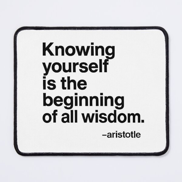 Item preview, Know Yourself – Aristotle Minimalist (Black Font) designed and sold by TshirtsLabs.
