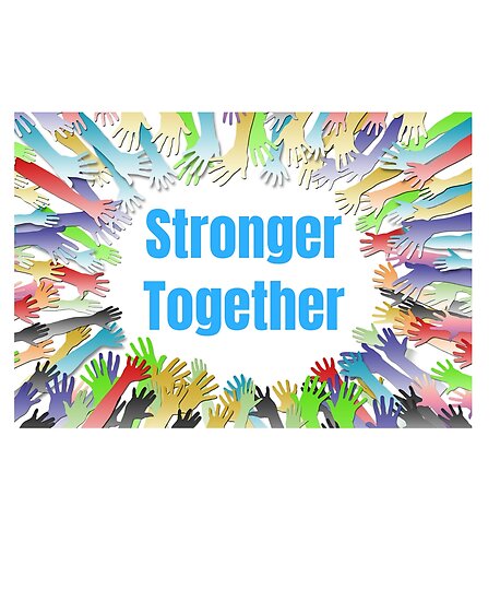 Stronger Together Colorful Outreached Hands Poster By Magicsd77 - 