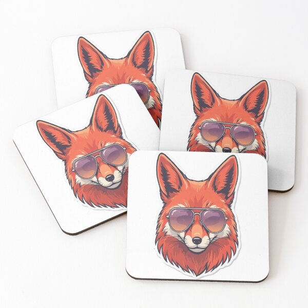 Item preview, 80s Cool Fox - Retro Aviator Sunglasses designed and sold by RetroRascalStudio.