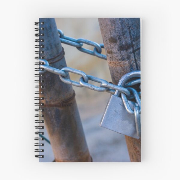 Item preview, Rusty Gate Chain And Padlock Securing A Chain-Link Fence For Security designed and sold by Nmallia.