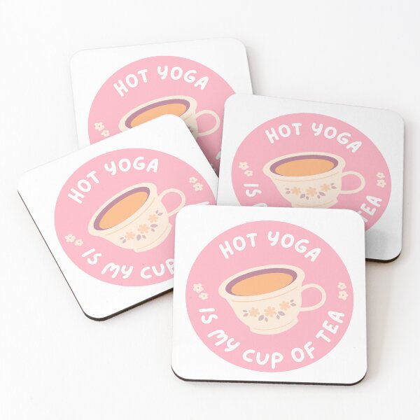 Item preview, hot yoga is my cup of tea funny gift quote designed and sold by phoebescribble.