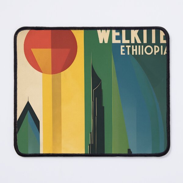 Item preview, Welkite Ethiopia Retro Vintage Travel Design designed and sold by TravelersGems.