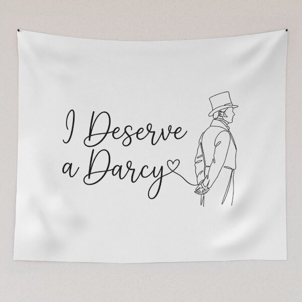 Item preview, I Deserve A Darcy Line Art Pride And Prejudice Book Lover designed and sold by Fenay Designs.