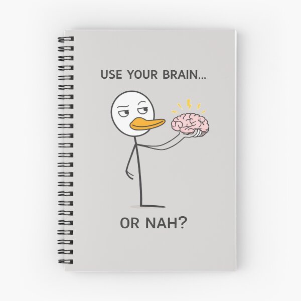 Item preview, Use Your Brain Or Nah Funny Graphic T-Shirt Humor Quote Tee designed and sold by KDesignCrafts.