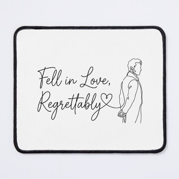 Item preview, Fell In Love Regrettably Mr Darcy Pride And Prejudice Line Art designed and sold by Fenay Designs.