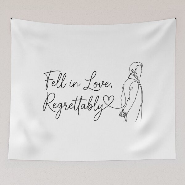 Item preview, Fell In Love Regrettably Mr Darcy Pride And Prejudice Line Art designed and sold by Fenay Designs.