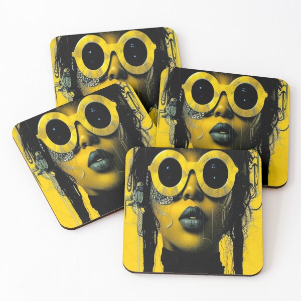 Item preview, “Golden Frequency: She Sees Beyond the Sun” designed and sold by R0X Designs .